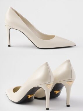New Prada Patent Saffiano Leather Pumps 40 $1,200